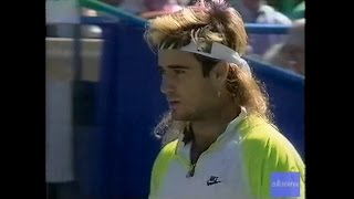 FULL VERSION 1990  Agassi vs Becker  US Open [upl. by Odlavu]