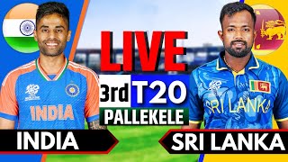 India vs Sri Lanka 3rd T20  Live Cricket Match Today  IND vs SL Live Match Today  2nd Innings [upl. by Athalee]