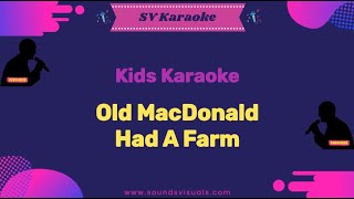 Kids Karaoke  Old MacDonald Had A Farm  Karaoke [upl. by Renaud]