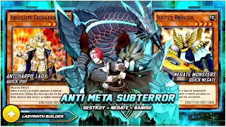 ANTI META SUBTERROR  NEGATE DESTROY BANISH YuGiOh Duel Links [upl. by Feriga751]