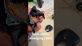 Sram shifter changing cable for newbies [upl. by Nonohcle]