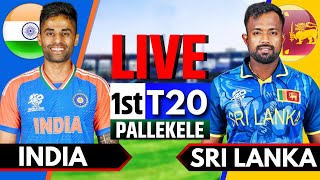 India vs Sri Lanka 1st T20  Live Cricket Match Today  IND vs SL Live Match Today  2nd Innings [upl. by Nolie362]