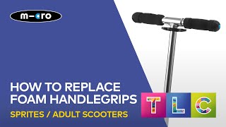 How to replace foam handlegrips on aluminium Micro scooters [upl. by Kessia]