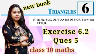 Ex 62 Q 5 l ch 6 l triangle l class 10 maths l Ncert [upl. by Jeuz191]