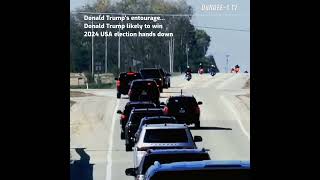 Donald Trumps entourageDonald Trump likely to win 2024 USA election hands down [upl. by Seldon]