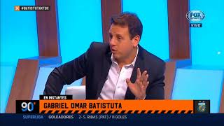 90 minutos de futbol 4 Mayo 2018 Visita de Batistuta y anécdotas con Ruggeri y la Selecció [upl. by Ewan]