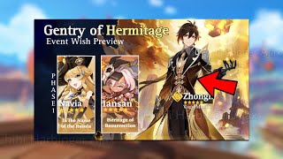 ⚠️THIS IS HUGE SAVE YOUR PRIMOGEMS FOR Version 50 BANNERS ZHONGLI RERUN  Genshin Impact [upl. by Catherina]