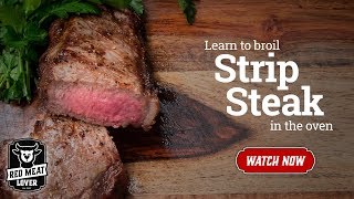 Cook Steak In Oven  How To Broil Steak EASY [upl. by Odlanier]