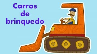 A escavadeira Carros de brinqudo Desenhos animados para crianças [upl. by Barolet]