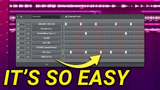 Trap Drum Patterns Tutorial FL Studio Guide [upl. by Anihsit474]