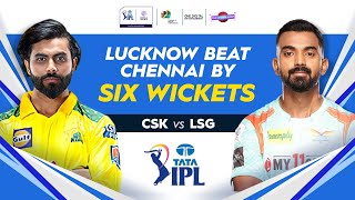 IPL 2022  Lucknow beat Chennai by six wickets as Lewis Badoni seal thrilling runchase [upl. by Ayotan]