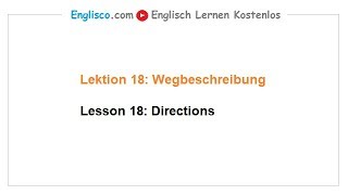 Wegbeschreibung auf Englisch [upl. by Uda845]