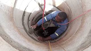 How To Dig A Manual Well Install Concrete RingsBuild Water Tower Install Tank And Stand Tap [upl. by Auqemahs]