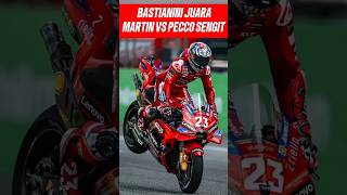 ENEA BASTIANINI JUARA  MARTIN VS PECCO DUEL SENGIT motogp bastianini pecco martin thaigp [upl. by Ruscio569]