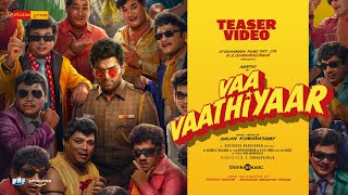 Vaa Vaathiyaar Teaser  Karthi Krithi Shetty  Santhosh Narayanan  Nalan Kumarasamy  Studio Green [upl. by Ralyt]