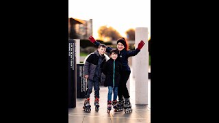 Milton Keynes Street Photography  Family skating at golden hour photography explore family [upl. by Pattani]