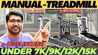 Best Manual Treadmill For Running amp Walking⚡Manual Treadmil⚡Best Treadmill Under 15000 India [upl. by Nwahsir]