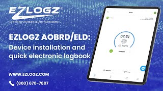 Ezlogz AOBRDELD device installation and quick electronic logbook  Tutorial [upl. by Bradway717]