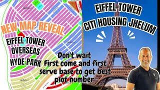 Allocate the Plot Number  Citi Housing Jhelum  Eiffel Tower [upl. by Eecal]