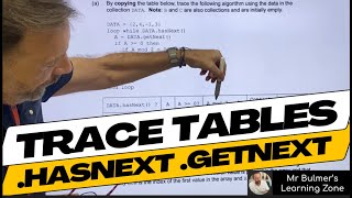 Trace Tables with HasNextGetNext Pseudocode Algorithms  StepbyStep Lesson from the Classroom [upl. by Nurat]