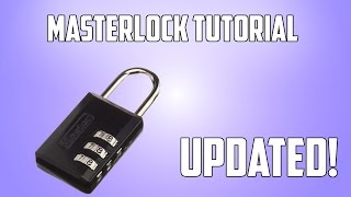 How to Set your Own Combination for a Masterlock UPDATED [upl. by Olette273]