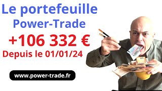 PORTEFEUILLE POWERTRADE  106 332 € depuis le 01012024 [upl. by Thema]