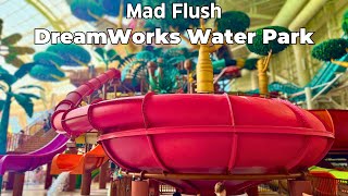 Mad Flush at DreamWorks Water Park 4K POV [upl. by Lyris859]