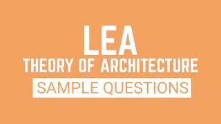 🏆 Architecture Licensure Examination ALE 📐  Theory Sample Questions [upl. by Xantha452]