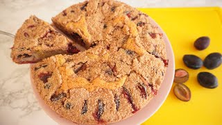 German Plum Cake Zwetschgenkuchen with Streusel Recipe [upl. by Pfeifer]