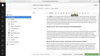 Umbraco tutorial 2 werken met de tekst editor [upl. by Scopp212]