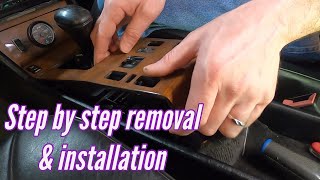 Mercedes W124 Power Window Switch Replacement [upl. by Llenral724]