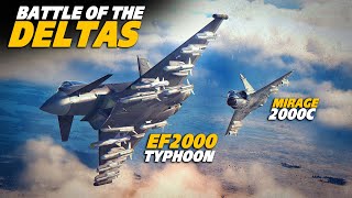 Eurofighter Typhoon Vs Mirage 2000C Dogfight  Digital Combat Simulator  DCS [upl. by Tammi]