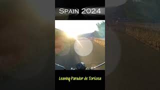 Leaving Parador de Tortosa on a triumphbonneville lipglosshelmetsandhim [upl. by Cantu520]