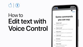 How to use dictation and edit text with Voice Control on your iPhone — Apple Support [upl. by Oiramad]