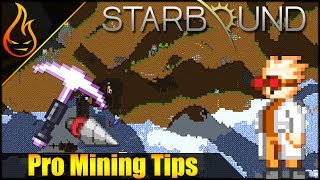 Starbound 13 Mining Tips How to mine fast using a flare and Beam Drill Mech Arm [upl. by Geithner]