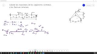 Cálculo de reacciones en sistemas isostáticos 01 [upl. by Rowland]