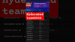 Hyderabad ipl team 2025 ipl ipl dhoni kohli rohitsharma shorts yt viralvideo ytshortsindia [upl. by Oirromed309]