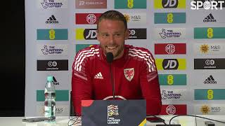 Chris Gunter press conference ahead of Poland vs Wales [upl. by Lohcin]