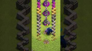 MOMMA PEKKA VS ALL LVL WIZARD TOWER CLASH OF CLANS [upl. by Yatnwahs449]