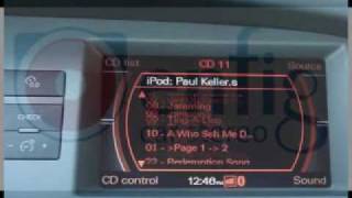 Dension Gateway 500 iPod and USB Adapter in a 2005 Audi A6 [upl. by Lacey]