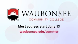 2022 Summer Enrollment  Waubonsee Community College [upl. by Aela]