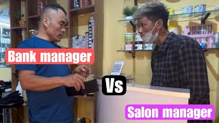 Bank manager vs salon manager  Nagamese short comedy movie ​⁠Alemjamir [upl. by Ettennaej]