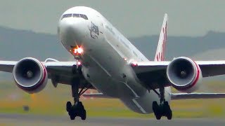 POWERFUL Boeing 777 Takeoffs From CLOSE UP  Sydney Airport Plane Spotting [upl. by Uwkuhceki]