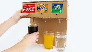 How to Make Coca Cola Soda Fountain Machine with 3 Different Drinks at Home [upl. by Othilia]