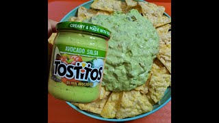 eat Tostitos Avocado Salsa with PopCorners Chips [upl. by Laet]