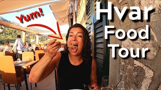 WHAT TO EAT IN HVAR CROATIA Hvar amp Stari Grad Croatian Food Tour [upl. by Alamak]