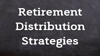 Traditional Retirement Distribution Strategies  Create Your Own Financial Plan 3538 [upl. by Wolfram601]