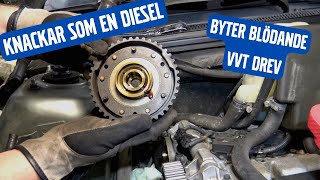 Byta VVT drev avgassidan på Volvo med motor B5254T2 [upl. by Eneryt]