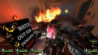 Left 4 Dead 2 Dead Center  Halloween Edition Blind Multiplayer Playthrough [upl. by Eltsyrhc58]