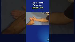 Shorts 67 A simple test for diagnosing carpal tunnel syndrome CTS  Durkans test [upl. by Seta606]